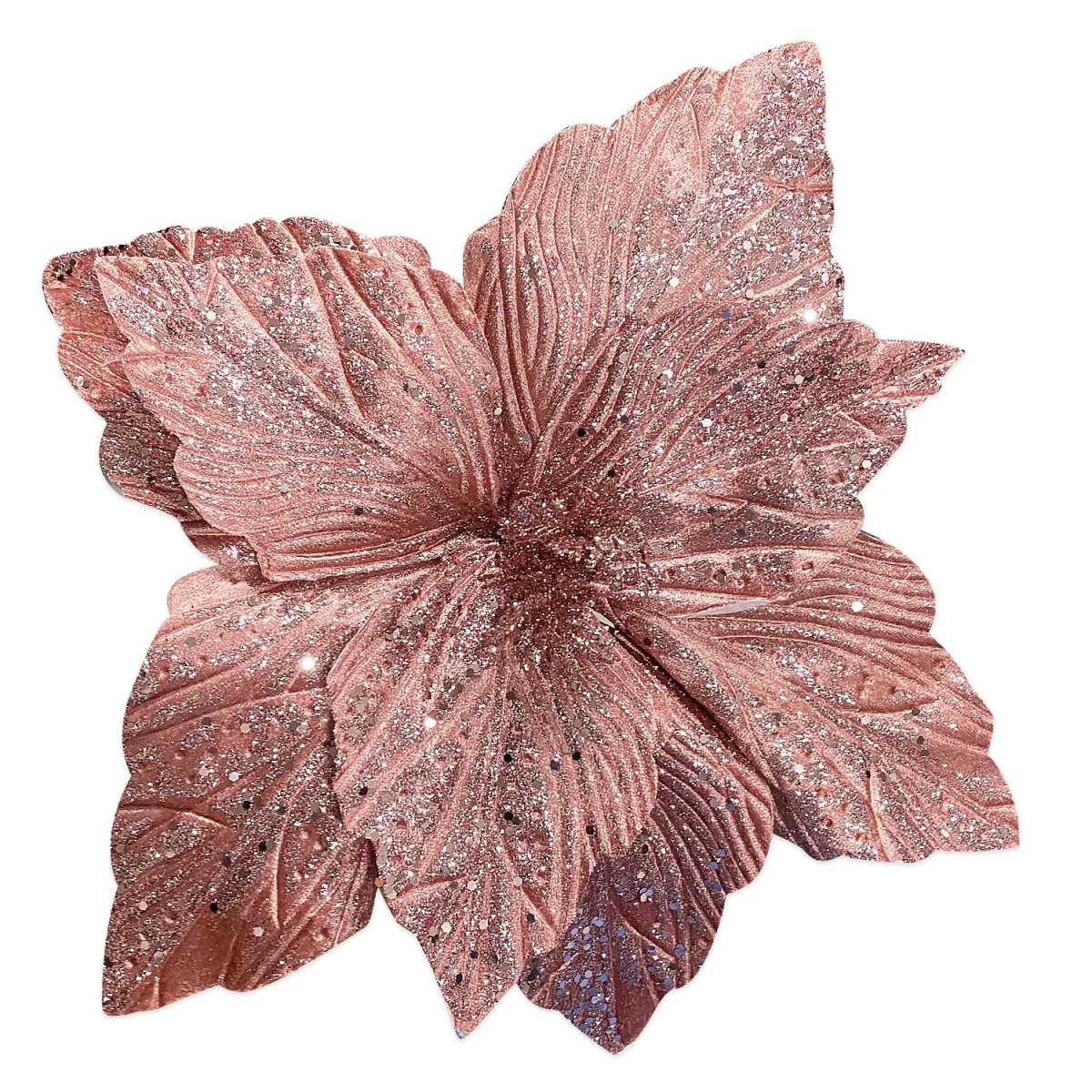 FLOR NAVIDEÑA PALO ROSA 40CM (BJX60)