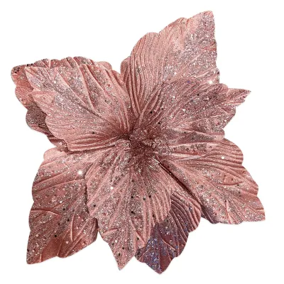 FLOR NAVIDEÑA PALO ROSA 40CM (BJX60)