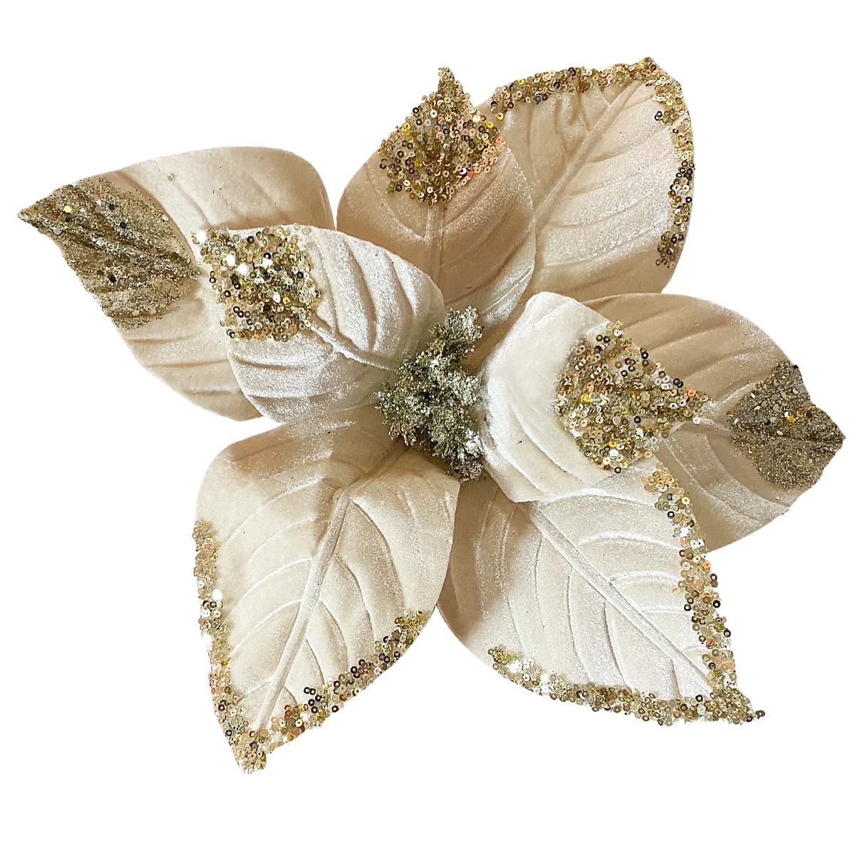 FLOR NAVIDEÑA CHAMPAÑA (BDJX60)