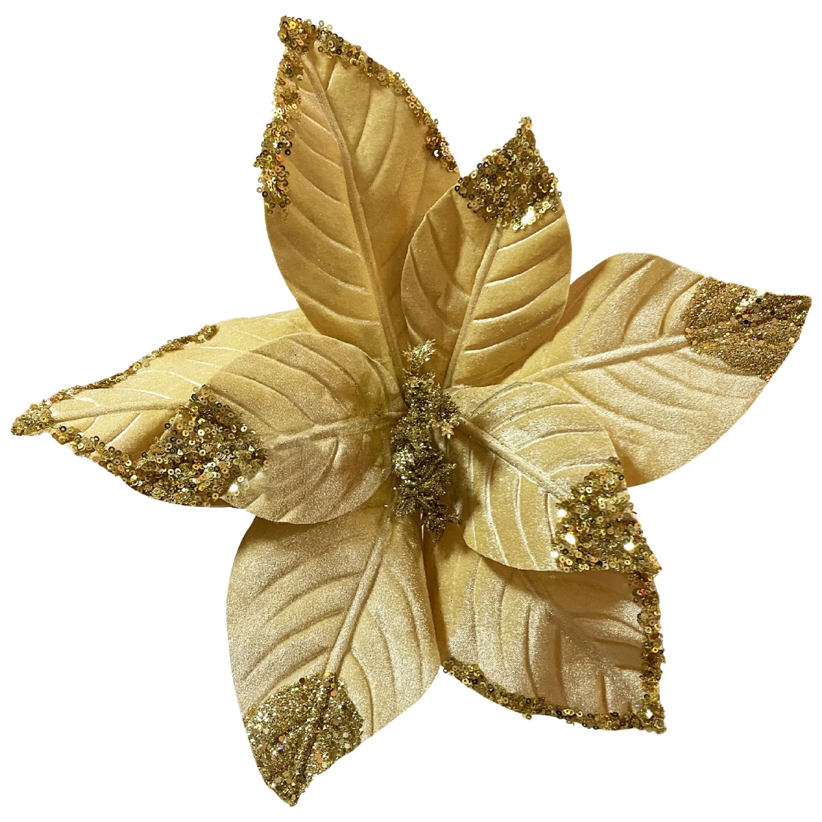 FLOR NAVIDEÑA DORADA (BDJX60)