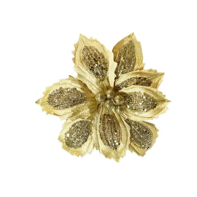 FLOR NAVIDEÑA DORADA (BDJX100)