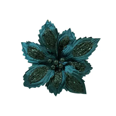 FLOR NAVIDEÑA VERDE ESMERALDA (BDJX100)