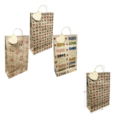 BOLSA DE REGALO ECOLOGICA PQ LOVE (PQTX12):