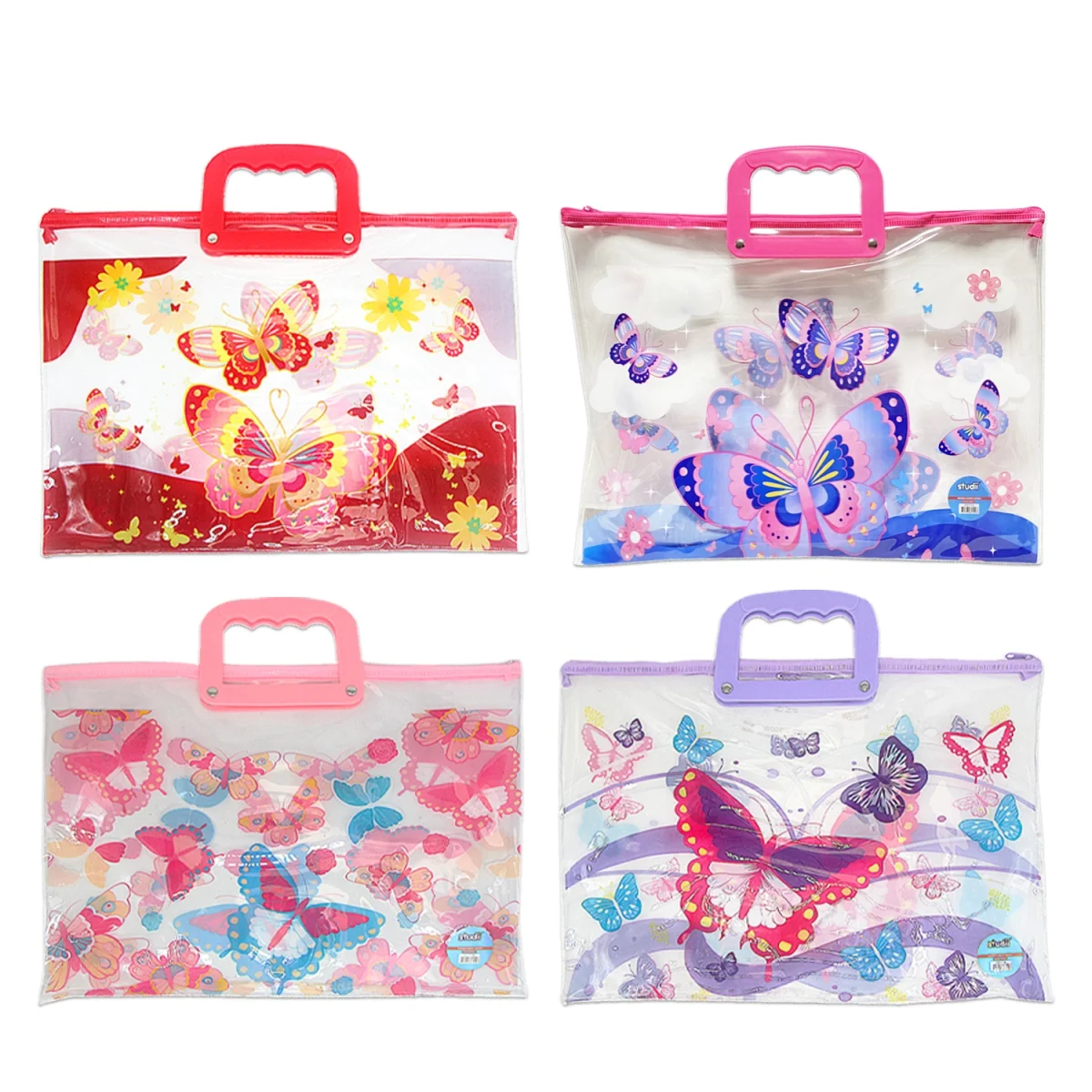 CARPETA TRANSPARENTE MARIPOSAS (PQTX6)