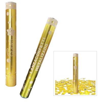 LANZA CONFETI METALIZADO D/P 40CM