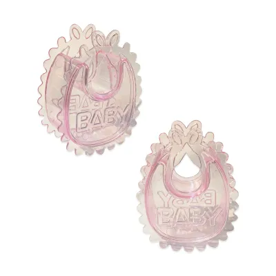 RECORDATORIO BABY SHOWER BABERO ROSADO (PQTX12)