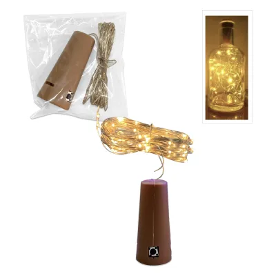 LUZ PARA GLOBO 5M CALIDA TIPO CORCHO (PQTX100)