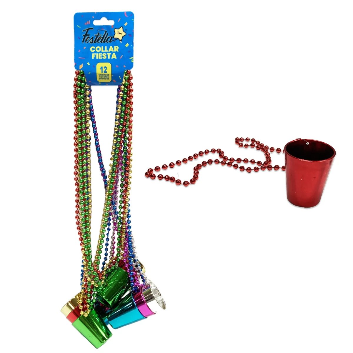 COLLAR COPA PARA FIESTA METALIZADO 7MM (PQTX12)
