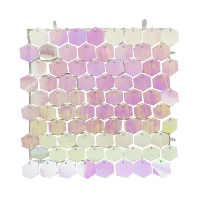 CORTINA PANEL HEXAGONAL BLANCA TORNASOL 30*30CM