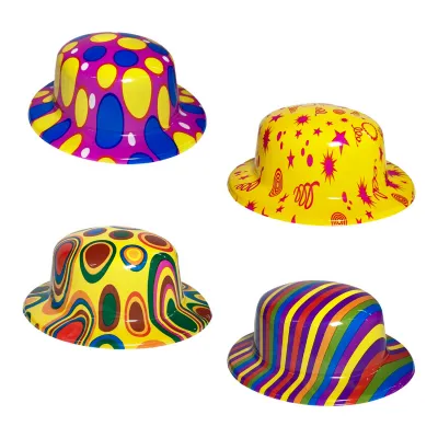 SOMBRERO DE FIESTA ESTAMPADO 26*23*8CM (PQTX12)