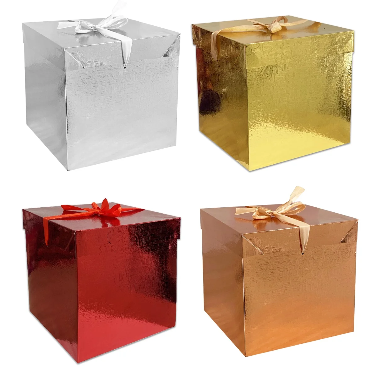 CAJA REGALO HOLOGRAMA 22*22*22CM (PQTX12)