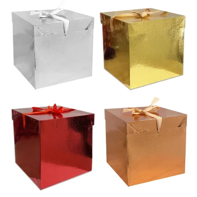 CAJA REGALO HOLOGRAMA 22*22*22CM (PQTX12)