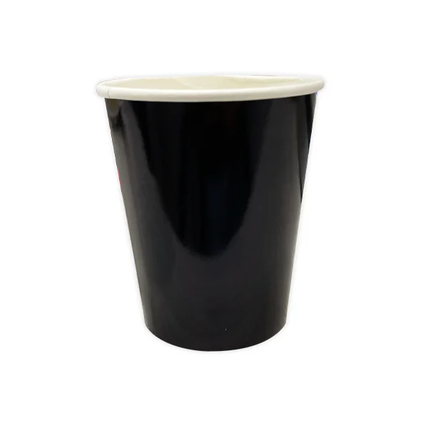 VASO DE FIESTA LISO NEGRO X10