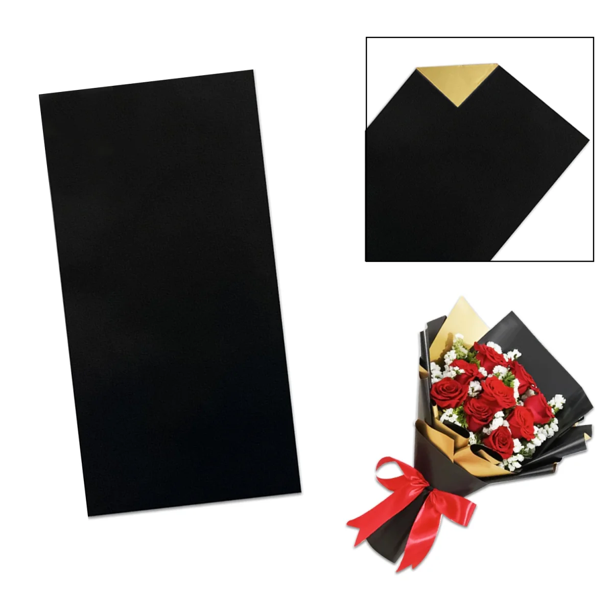 PAPEL COREANO NEGRO X20