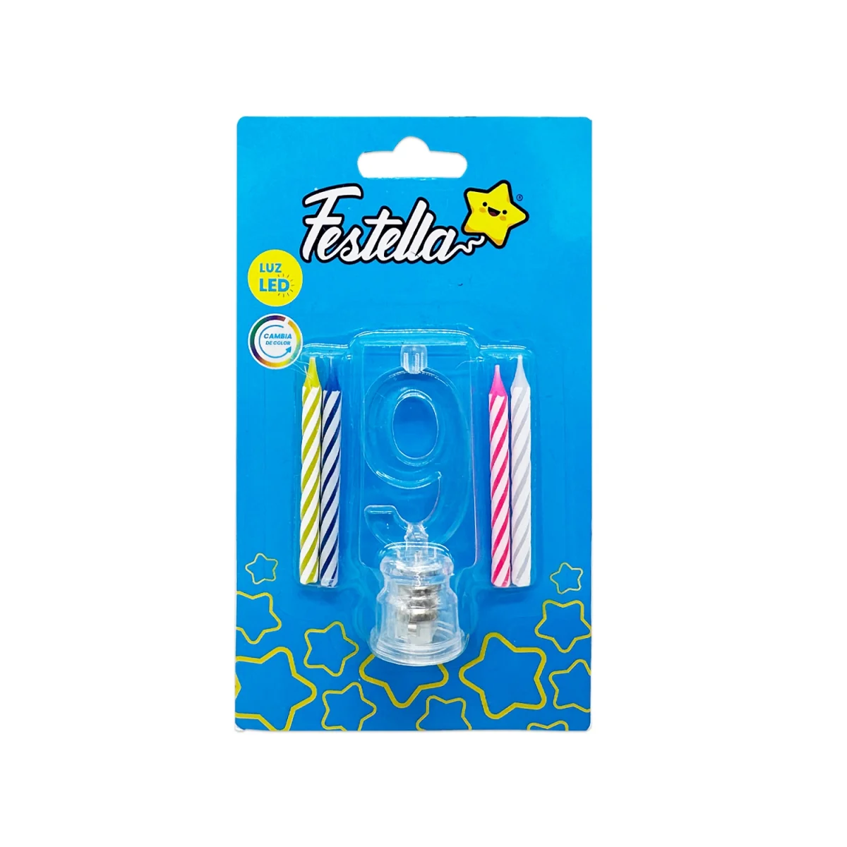 LUZ LED #9 CON VELA X4