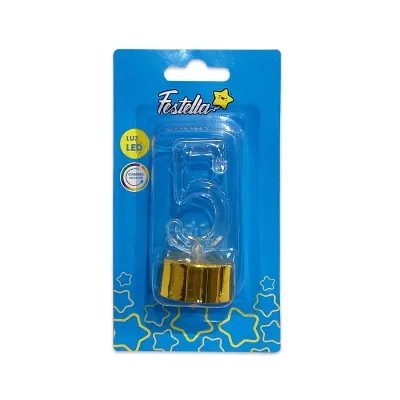 LAMPARA LED # 5 CON BASE DORADA (CJX60)