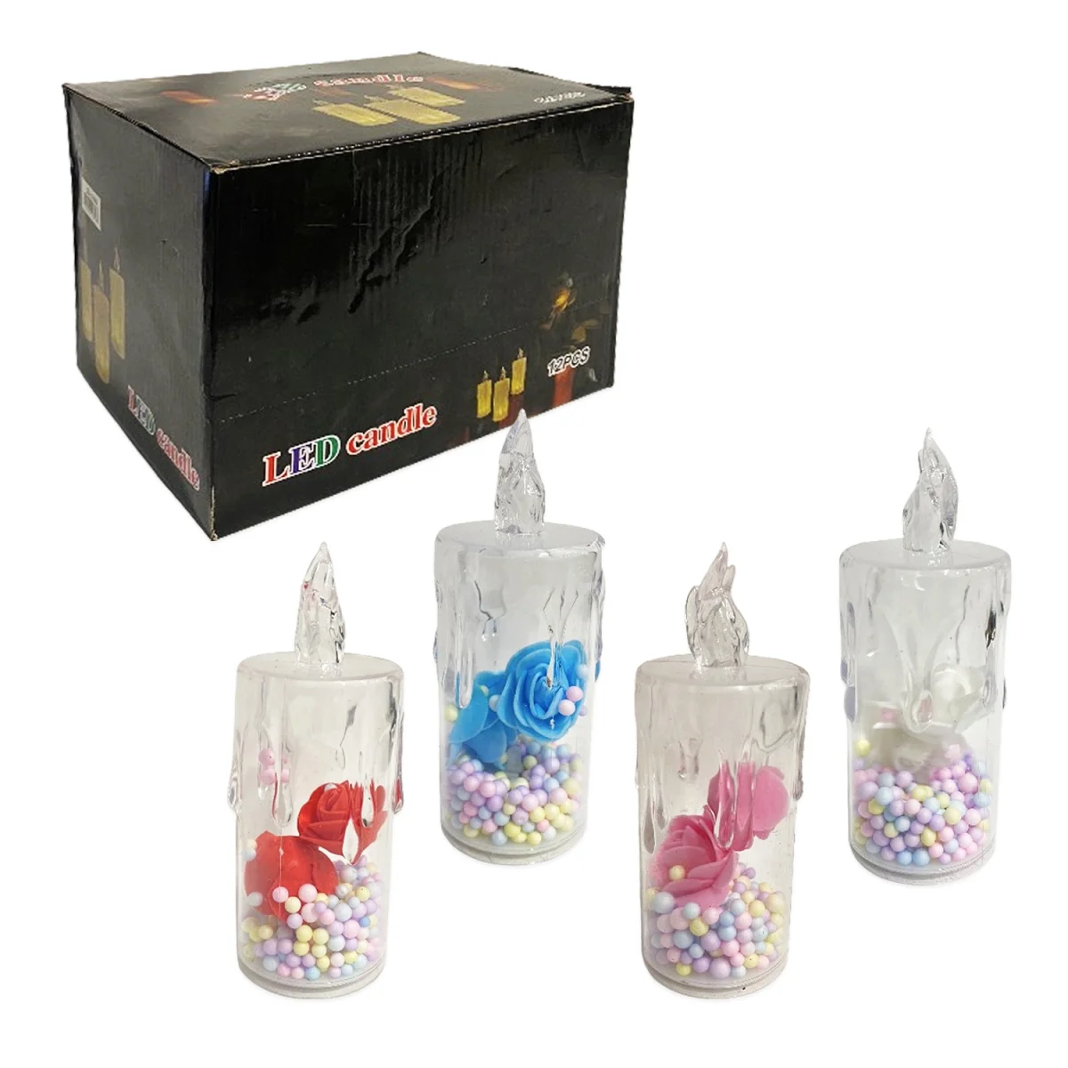 VELA DECORATIVA CON RELLENO (CJX12):