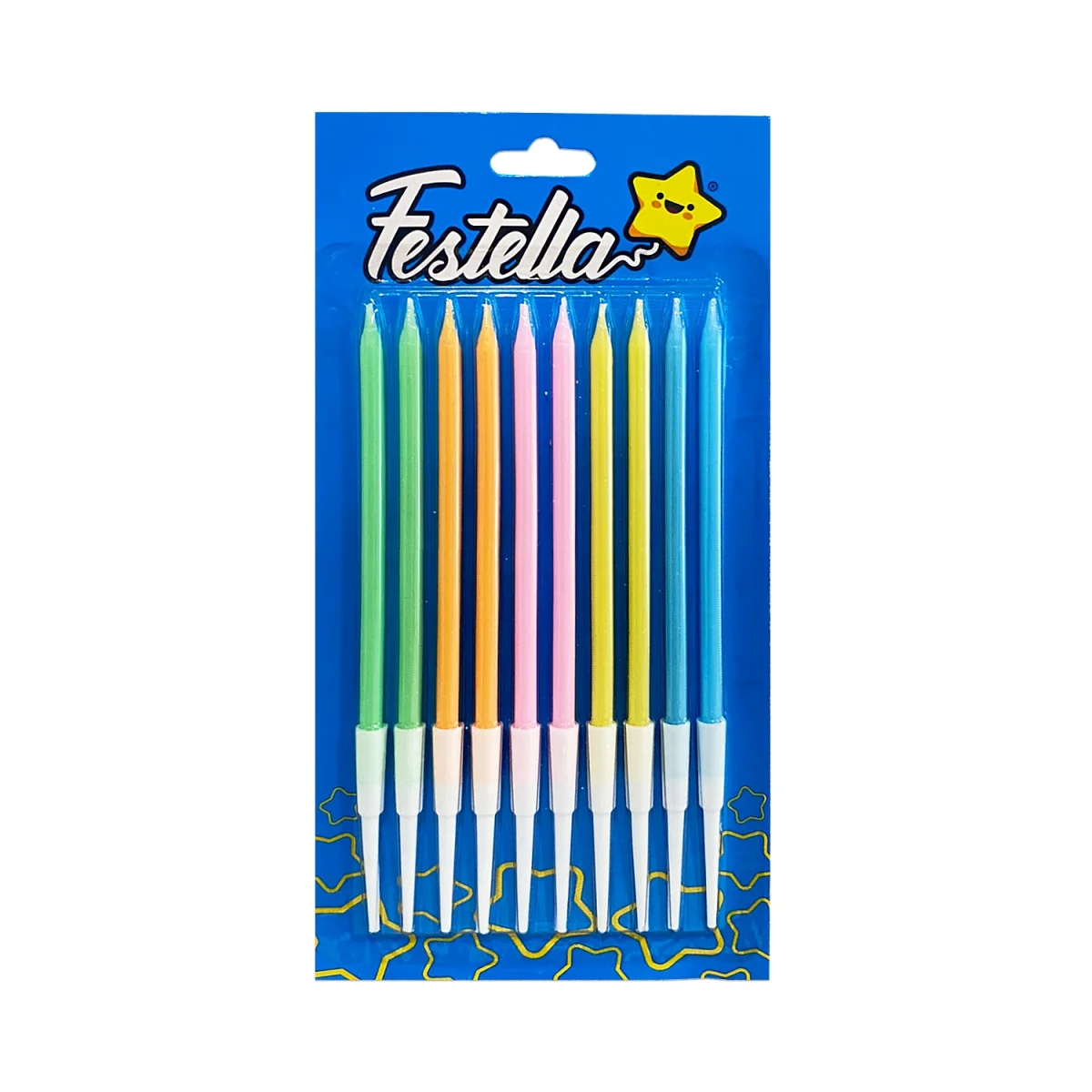 VELA COLOR PASTEL SURTIDA 13CM X10 (CJX12)