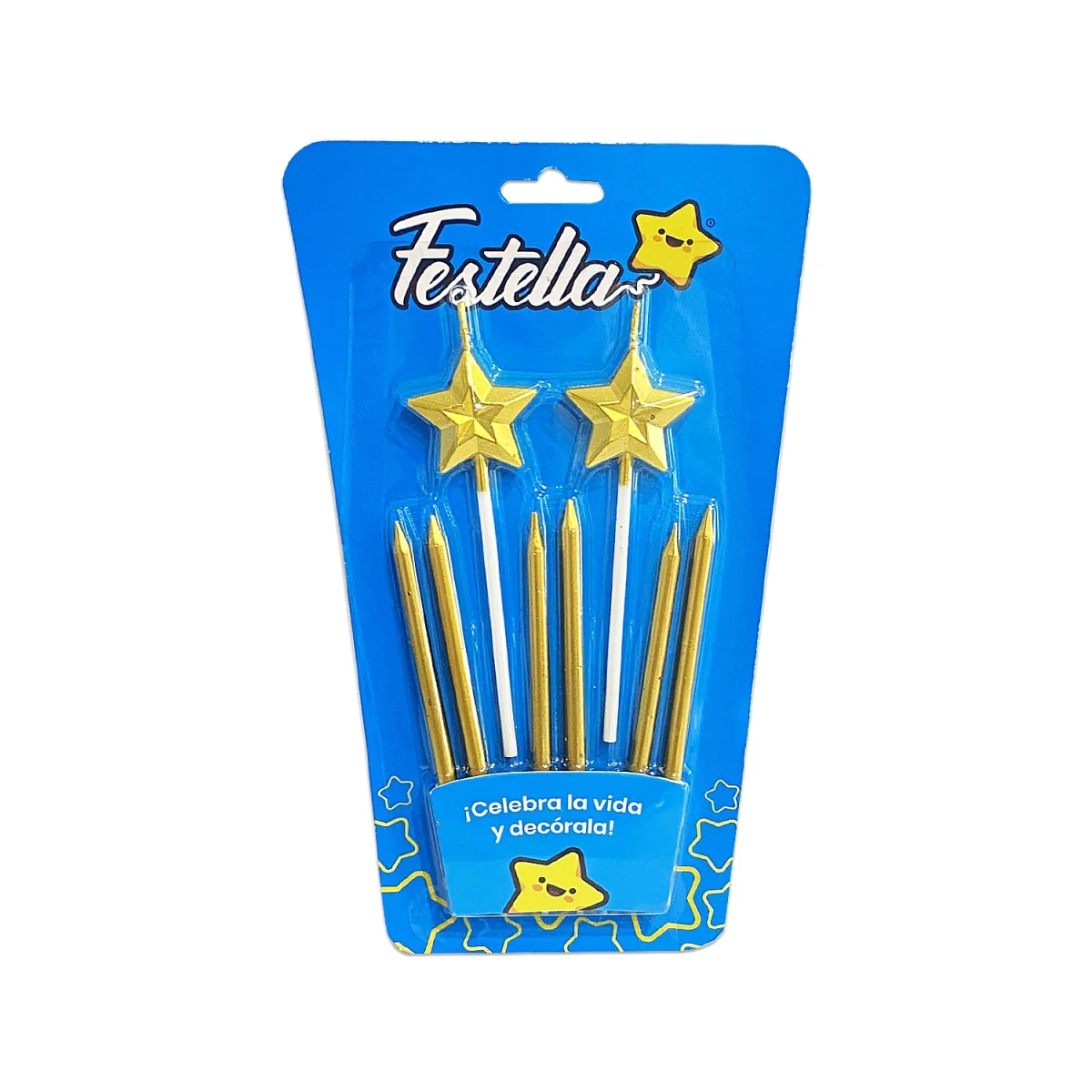 SET VELA ESTRELLA DORADA X8 (CJX12)