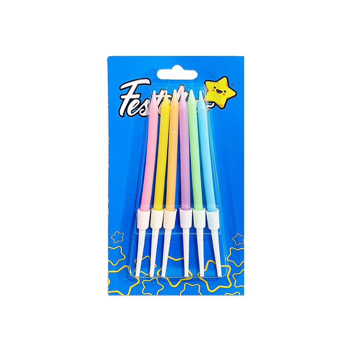 VELA SURTIDA 6CM X6 (CJX12)