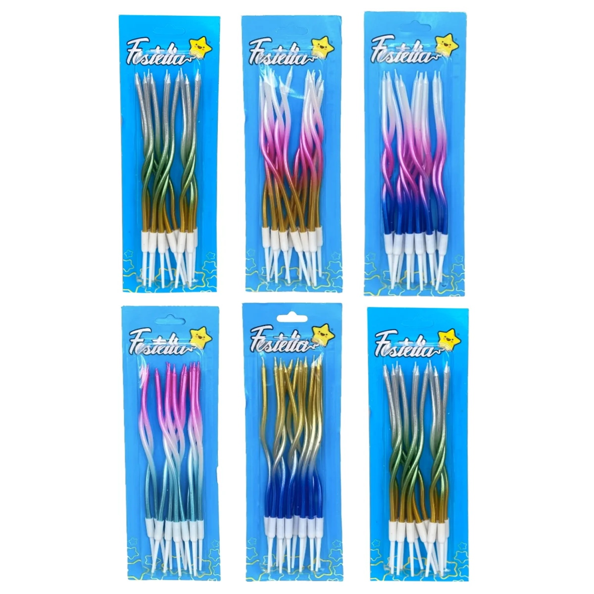 VELA CURVA DEGRADE 15CM X12 (CJX12)