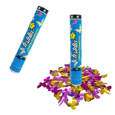 LANZA CONFETTI DE MARIPOSAS 30CM