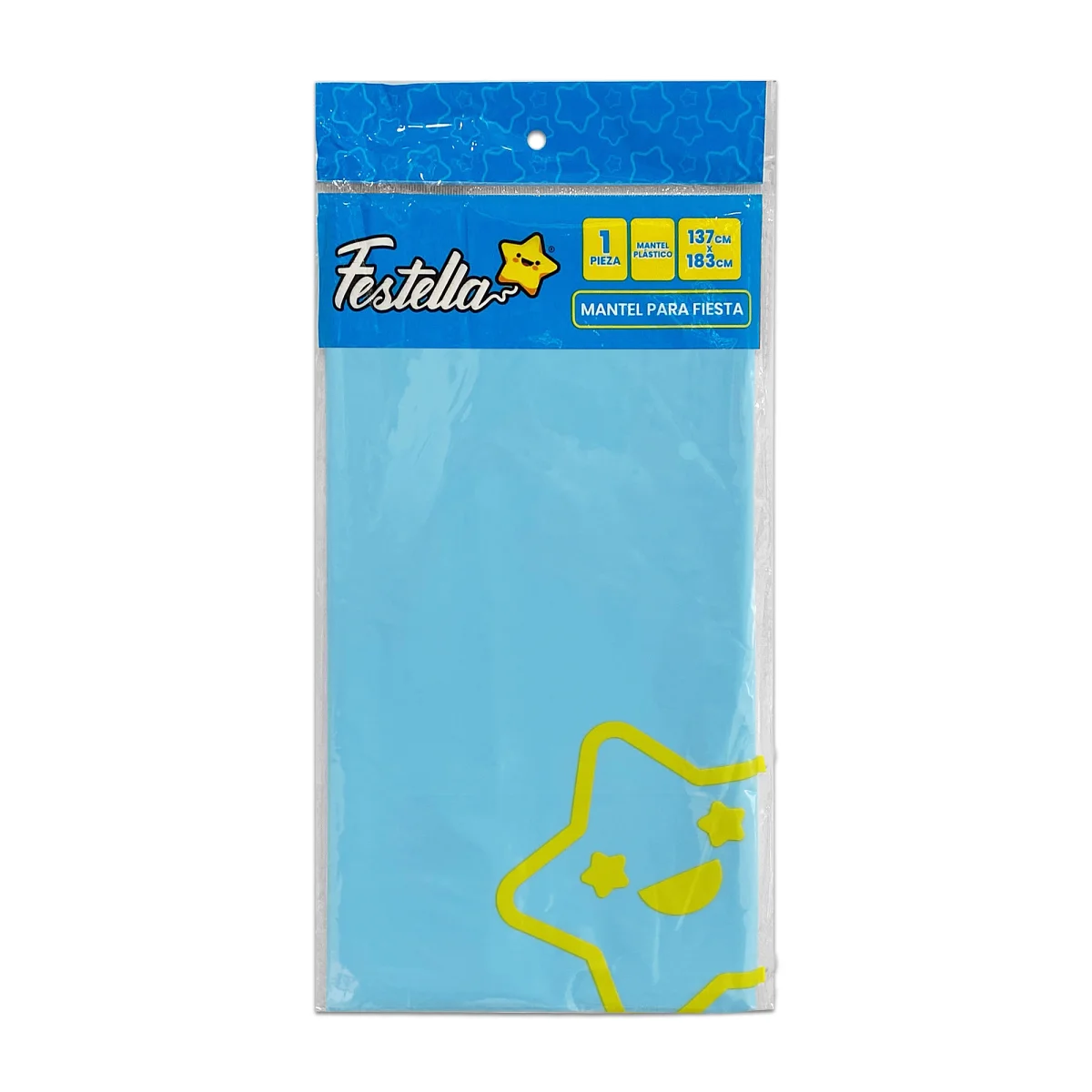 MANTEL PARA FIESTA LISO AZUL CLARO (PQTX12)