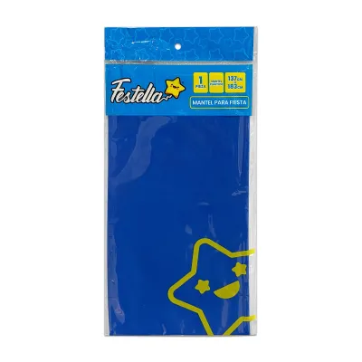 MANTEL PARA FIESTA LISO AZUL OSCURO (PQTX12)