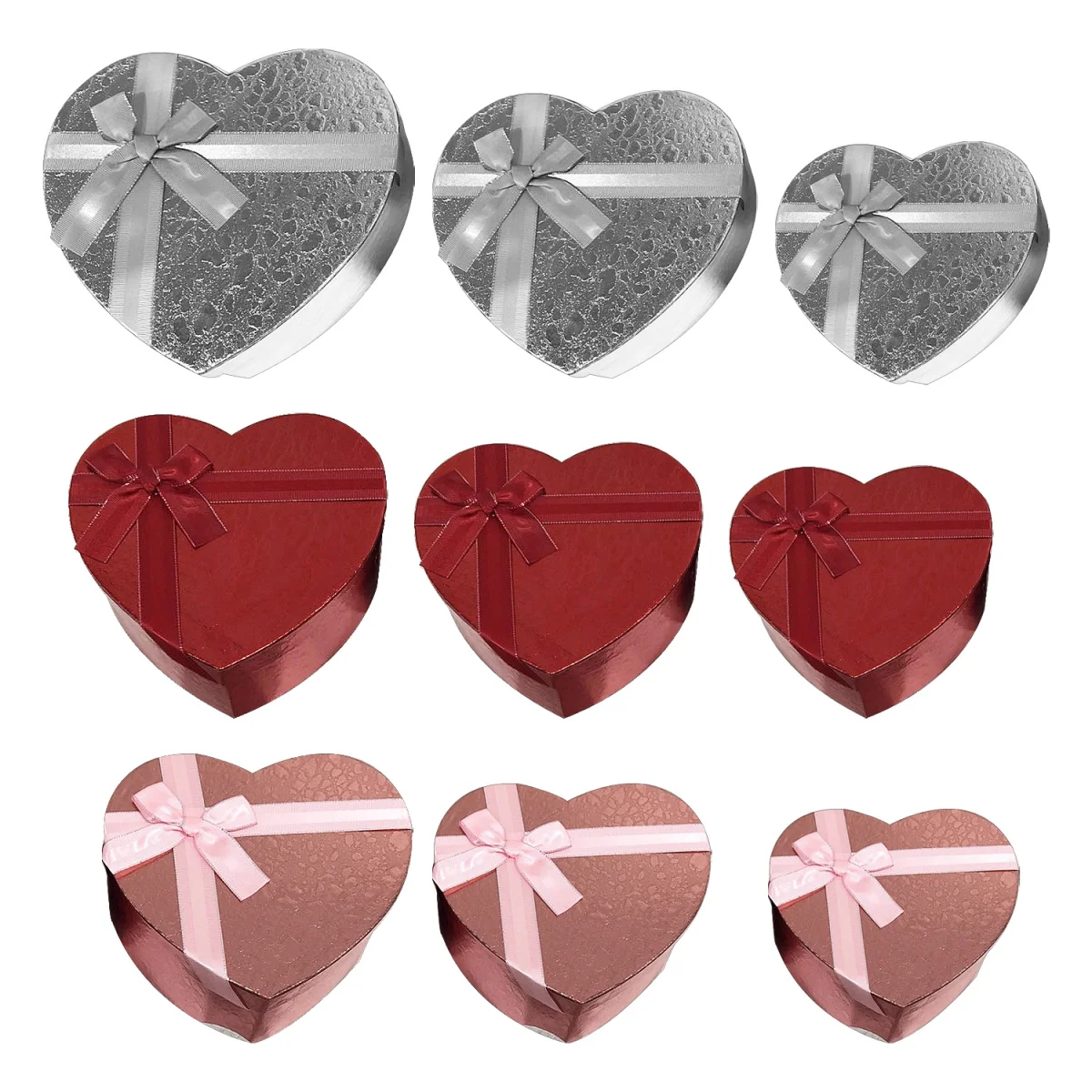 CAJA REGALO CORAZON X3