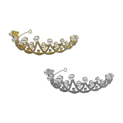 DIADEMA PRINCESA METALICA DORADA