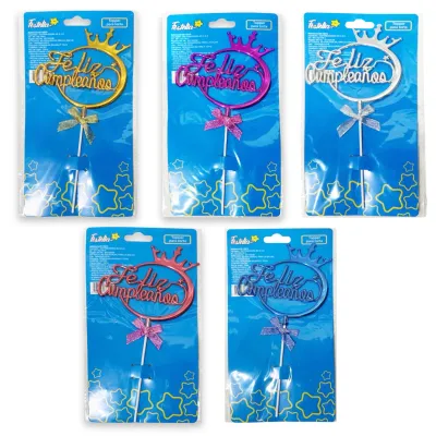 ADORNO FELIZ CUMPLEAÑOS PARA PASTEL (PQTX12)