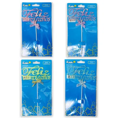 ADORNO FELIZ CUMPLEAÑOS PARA PASTEL (PQTX12)