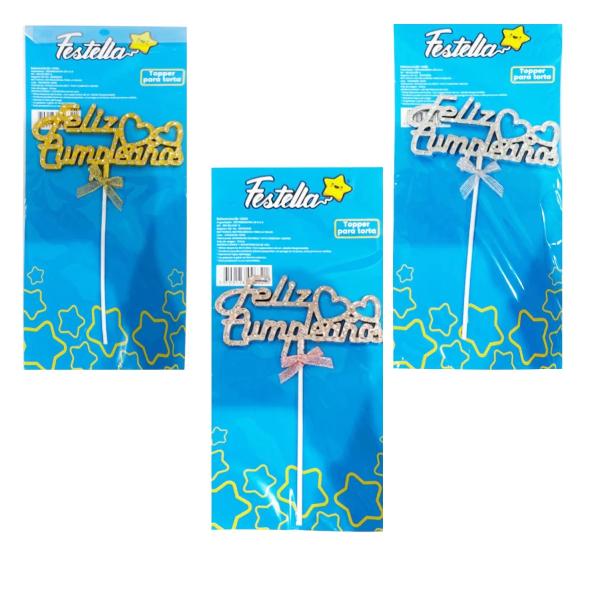 ADORNO FELIZ CUMPLEAÑOS PARA PASTEL (PQTX12)