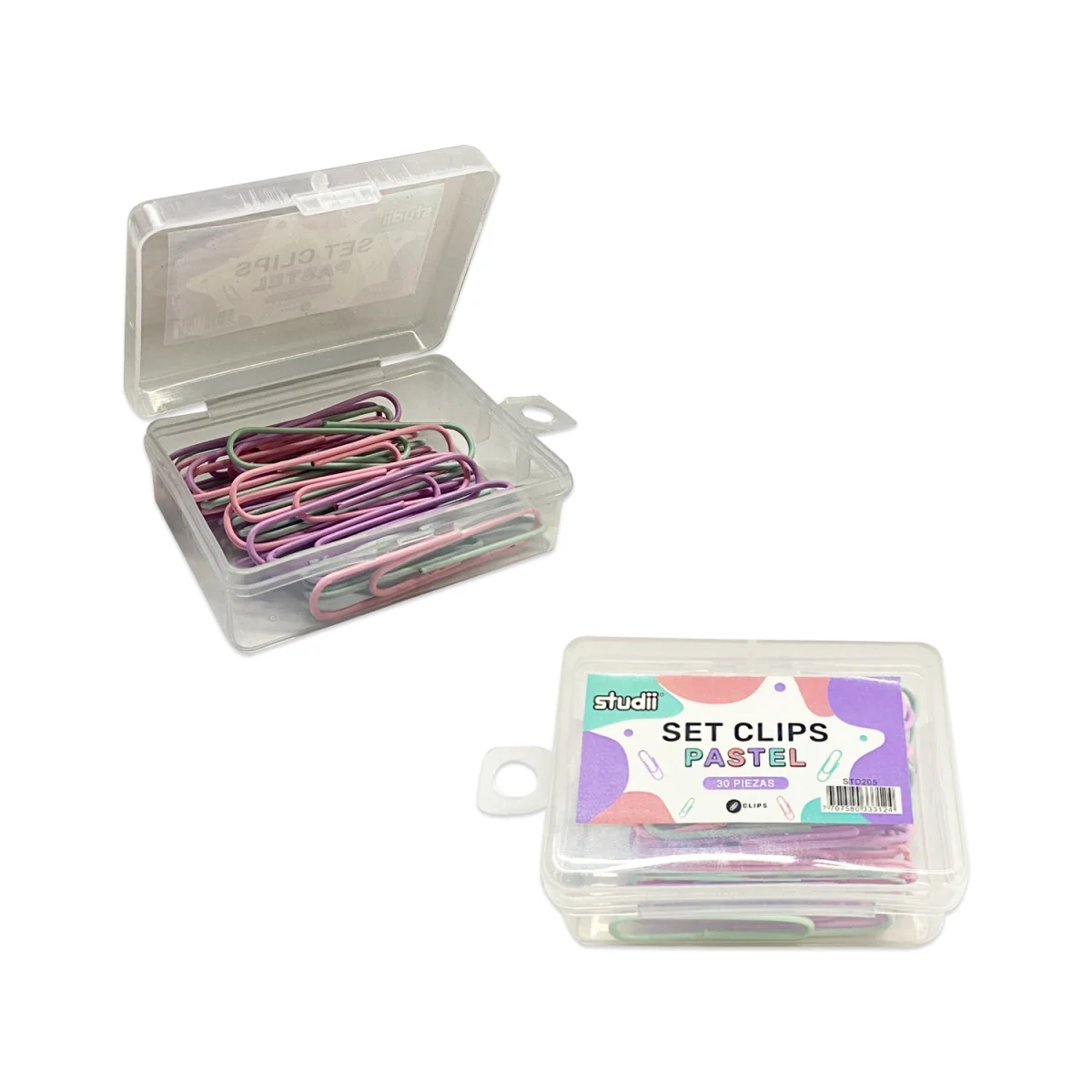 SET CLIPS PASTEL X30 (CJX12)