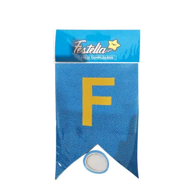 BANDERIN F.C RELIEVE AZUL (PQTX12)