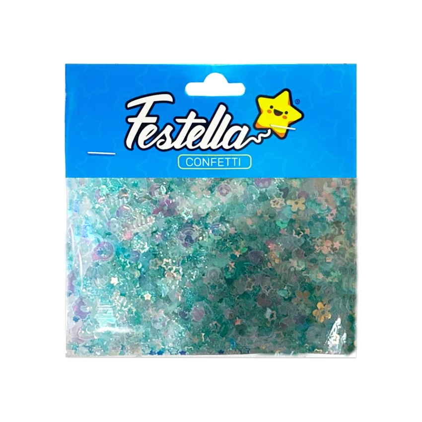 CONFETTI FIGURAS AZUL (PQTX24)