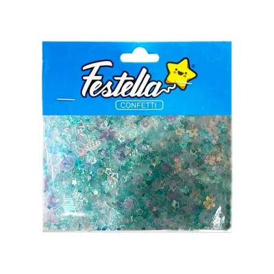 CONFETTI FIGURAS AZUL (PQTX24)