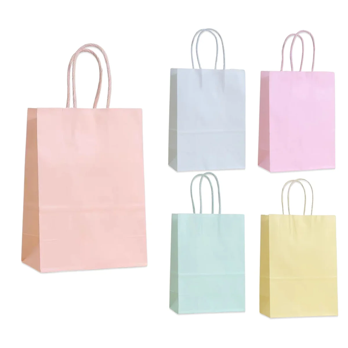 BOLSA DE REGALO COLOR PASTEL 22*27*11CM (PQTX12XCOL)