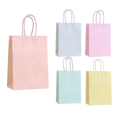BOLSA DE REGALO COLOR PASTEL 22*27*11CM (PQTX12XCOL)