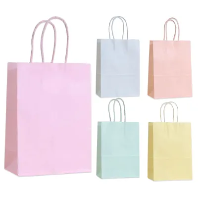 BOLSA REGALO COLOR PASTEL DE PAPEL 31*42*11.5CM (PQTX12XCOL)
