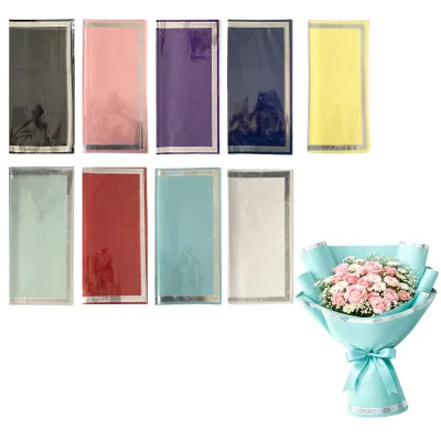 PAPEL COREANO SURTIDO BORDE PLATEADO X20XCOL