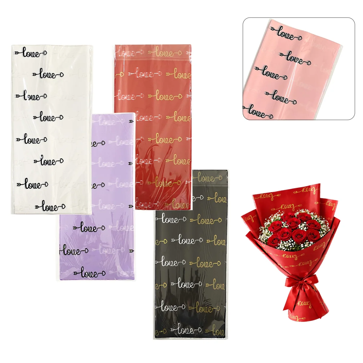 PAPEL COREANO LOVE SURTIDO X20XCOL