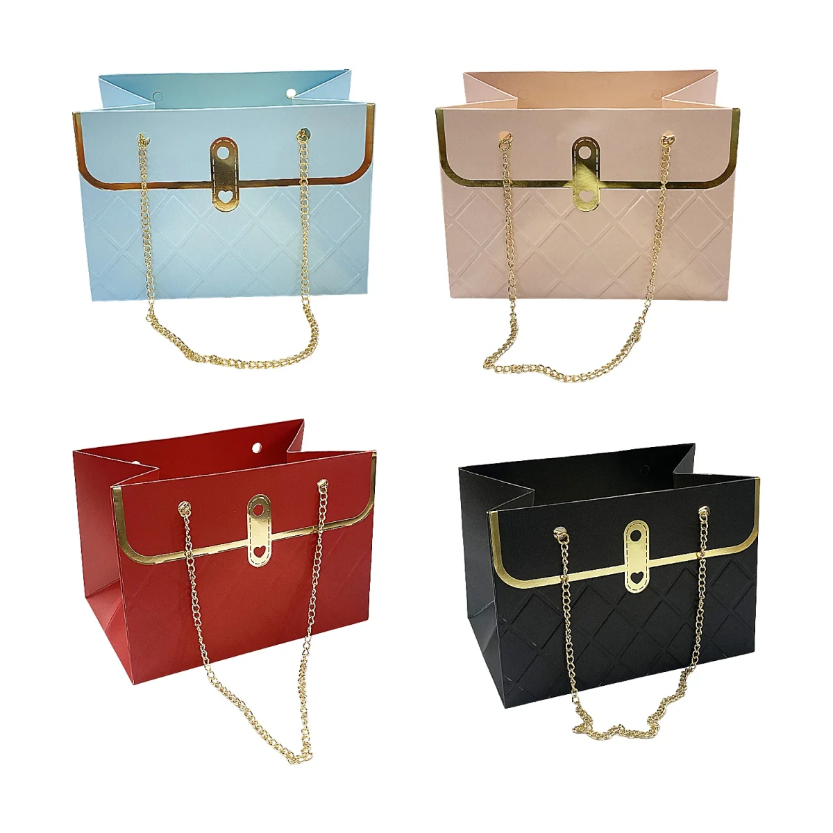 BOLSA REGALO BOLSO CON COLLAR 10*10.5*15CM (PQTX16),