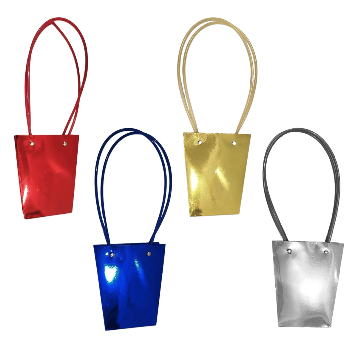BOLSA REGALO BRILLANTE TIPO BOLSO 15.5*13*9.5CM (PQTX10)