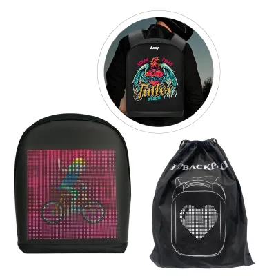 MOCHILA CON PANTALLA LED