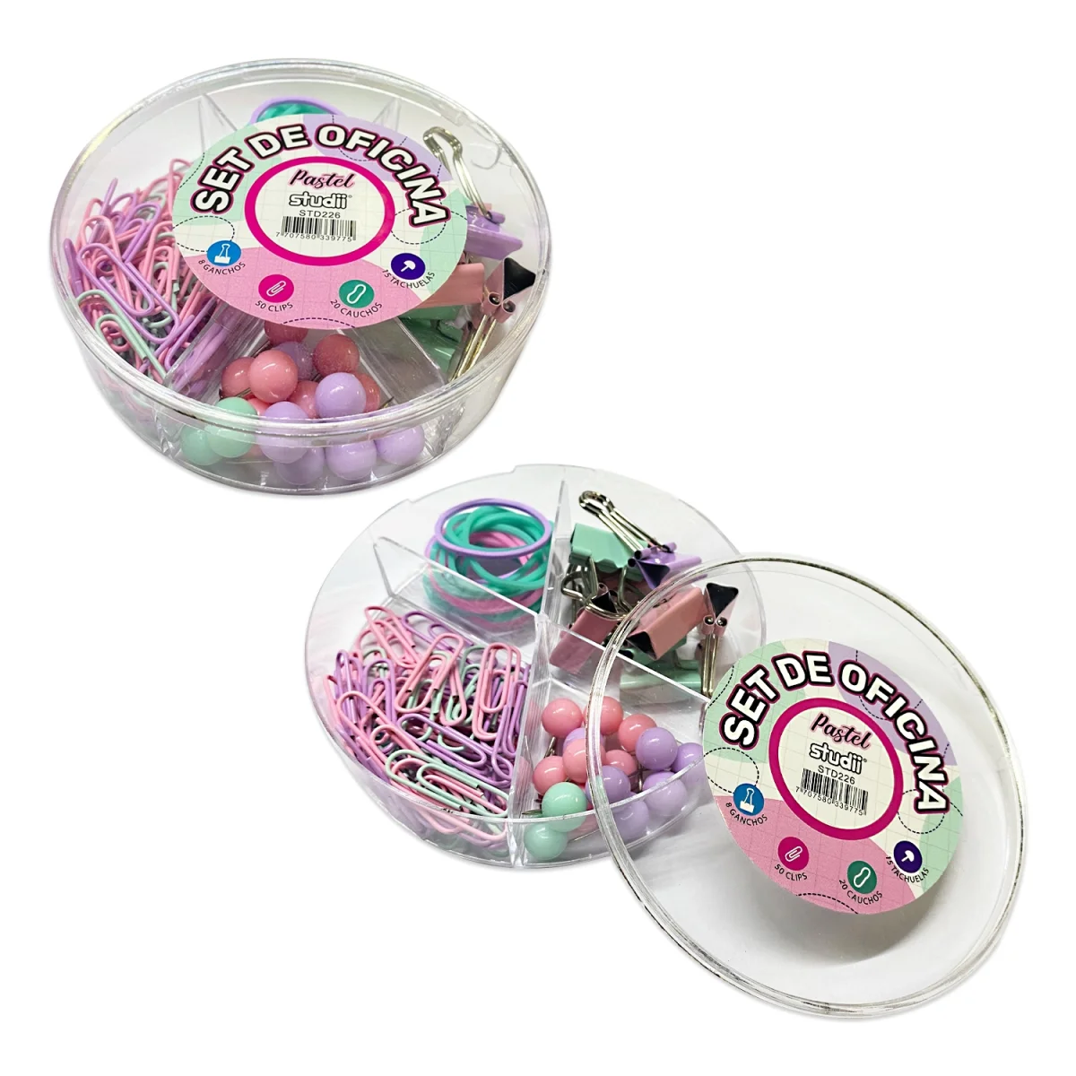 SET DE OFICINA PASTEL 4 EN 1