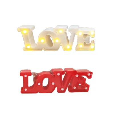 LAMPARA LOVE FONDO B/R LUZ CALIDA 29*10CM,