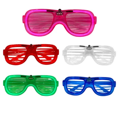 GAFAS NEON RAYAS CON LUZ PARA FIESTA (PQTX12)