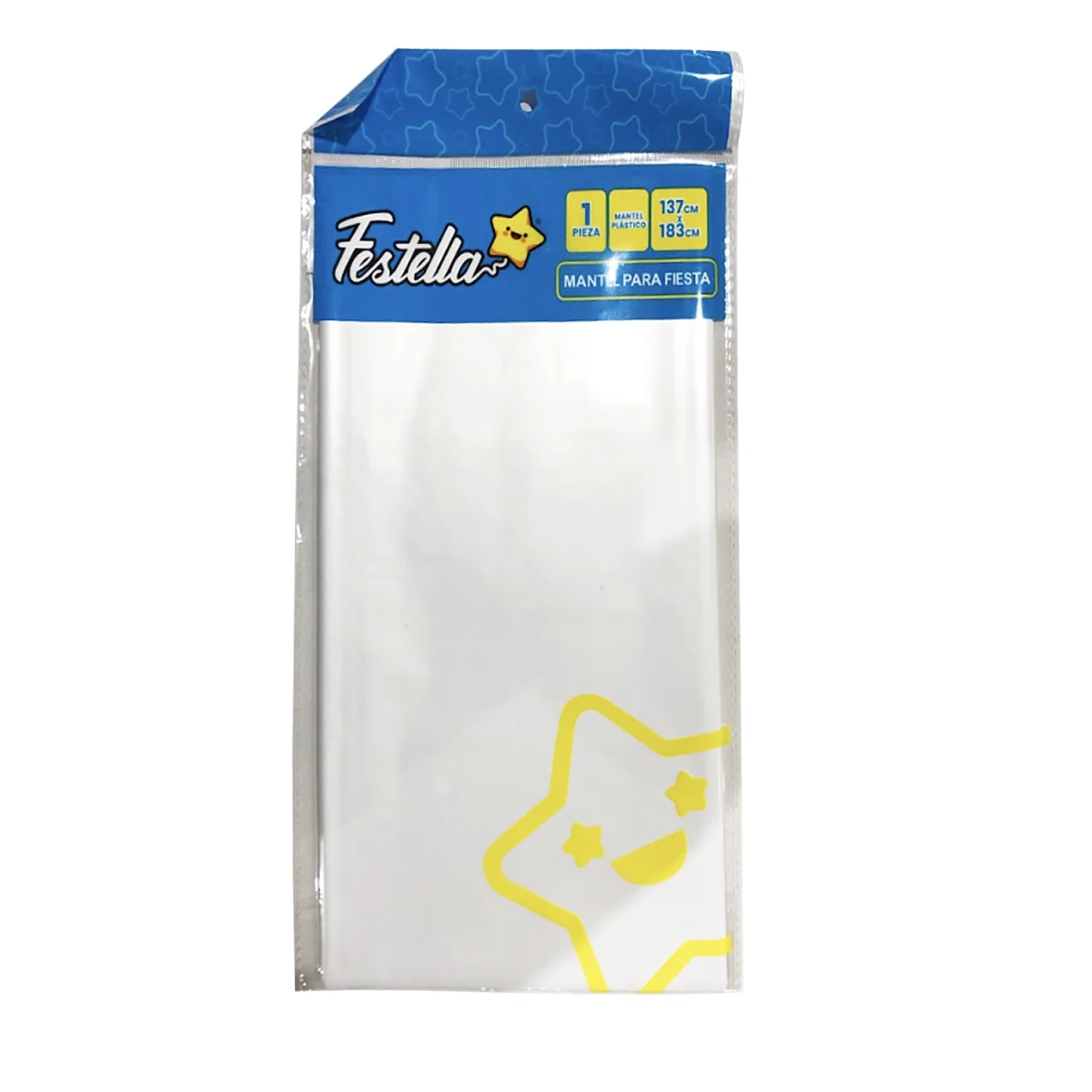 MANTEL PARA FIESTA LISO BLANCO (PQTX12)