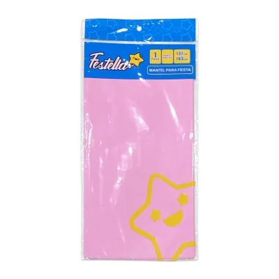 MANTEL PARA FIESTA LISO ROSADO (PQTX10)